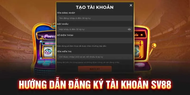 Xác minh tài khoản đăng ký sv88 tiến hành vào chơi